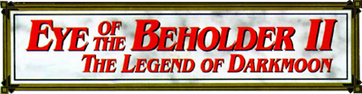 Eye of the Beholder II: The Legend of Darkmoon logo for Amiga